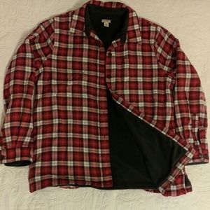 LL Bean Fleece Lined Flannel